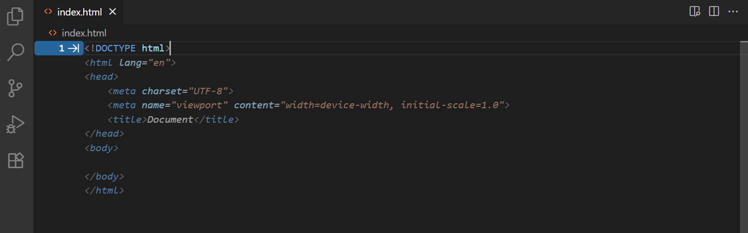 Screenshot showing Copilot suggesting HTML structure inline suggestion.