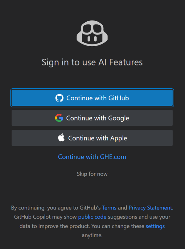 Sign in to your GitHub account or use Copilot if you're already signed in.